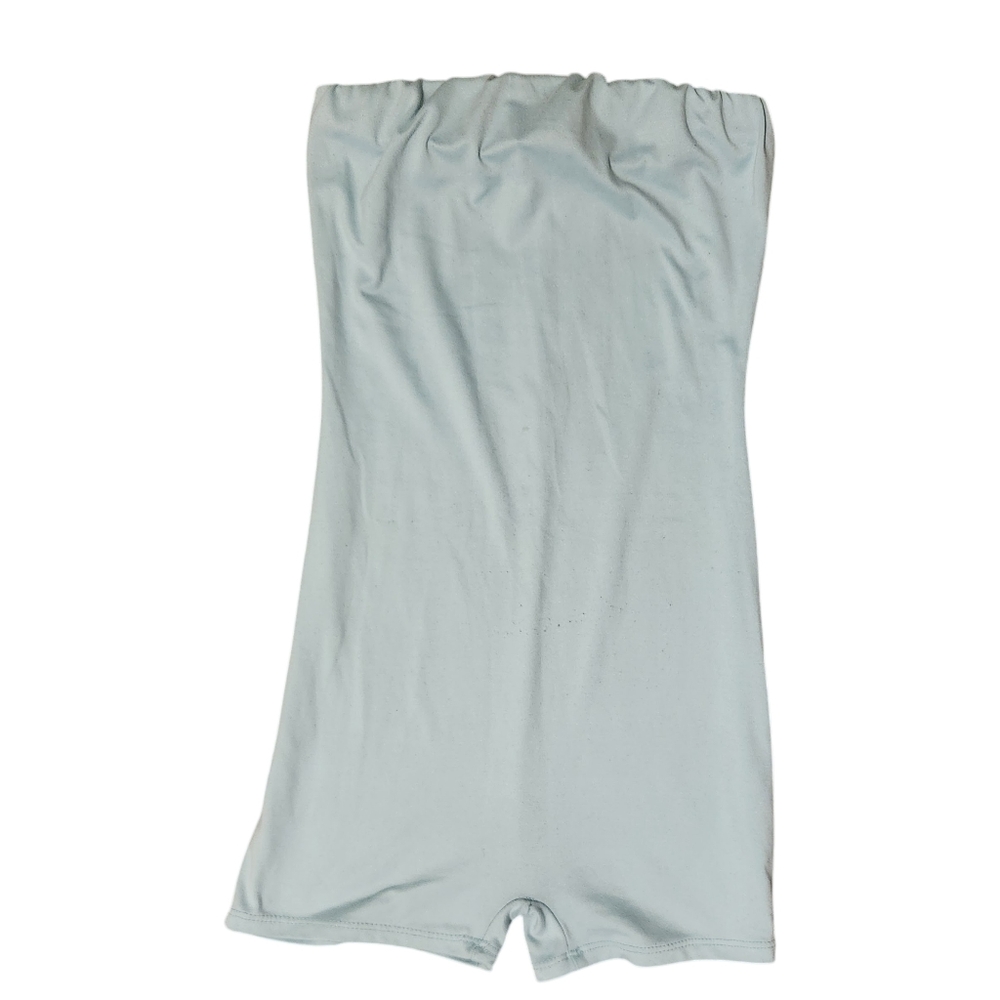 Fashion Nova Strapless Romper Light Blue Women's XS